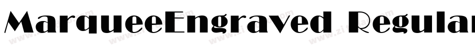MarqueeEngraved Regular字体转换